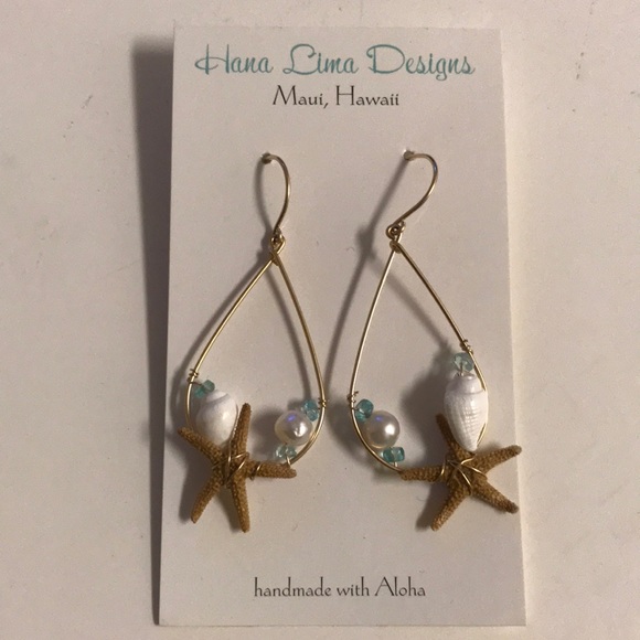 Hana Lima Designs Jewelry - Seashell earrings